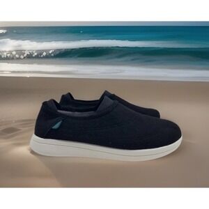 Vessi Sunday Mens 10 Granite Black Waterproof Slipper Dyma-Wool Slip-On Shoe